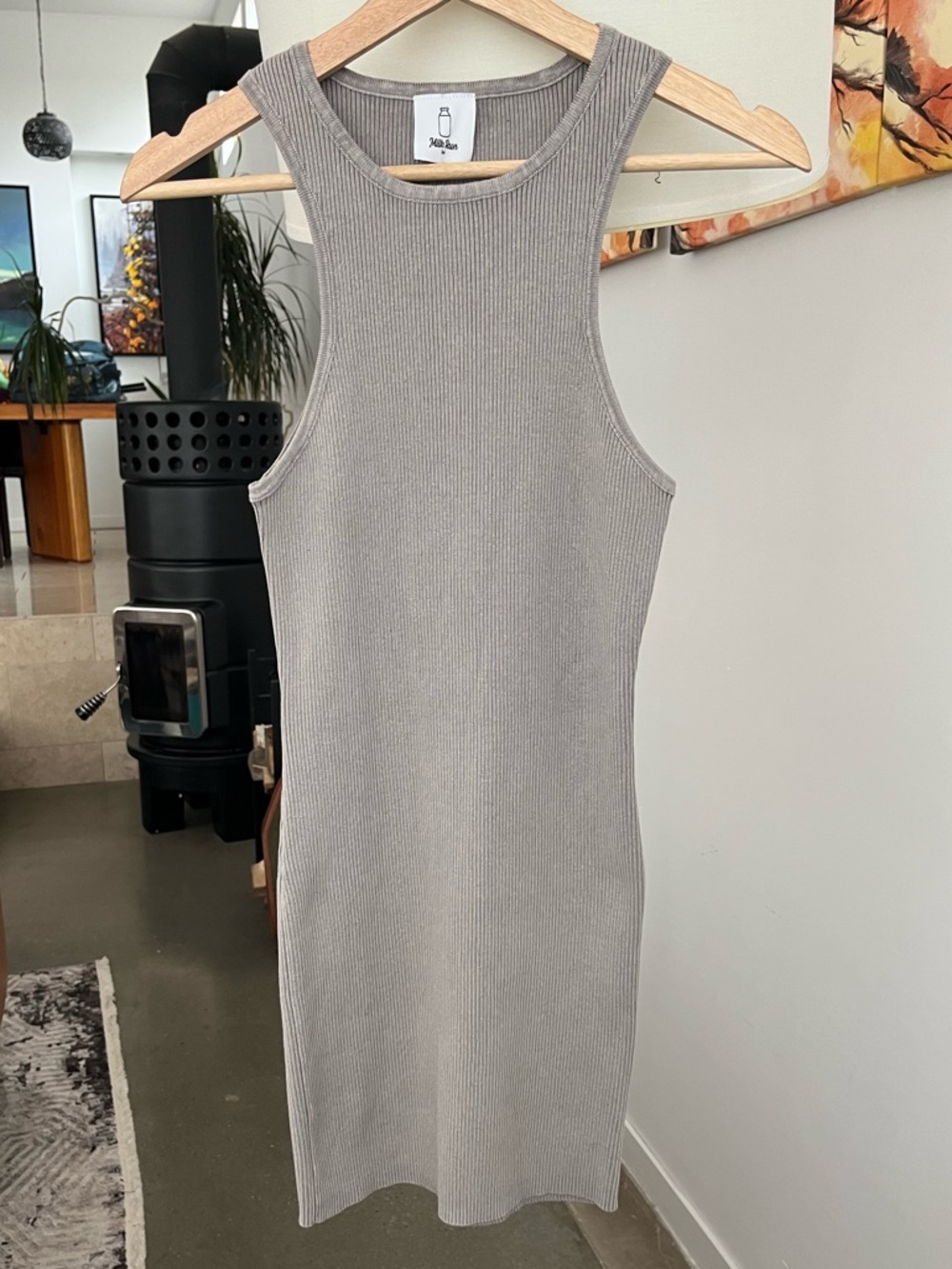 NWT Milk Run Ribbed Cotton Mini Dress